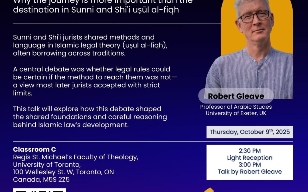 Islamic Legal Theory: A Conversation with Robert Gleave