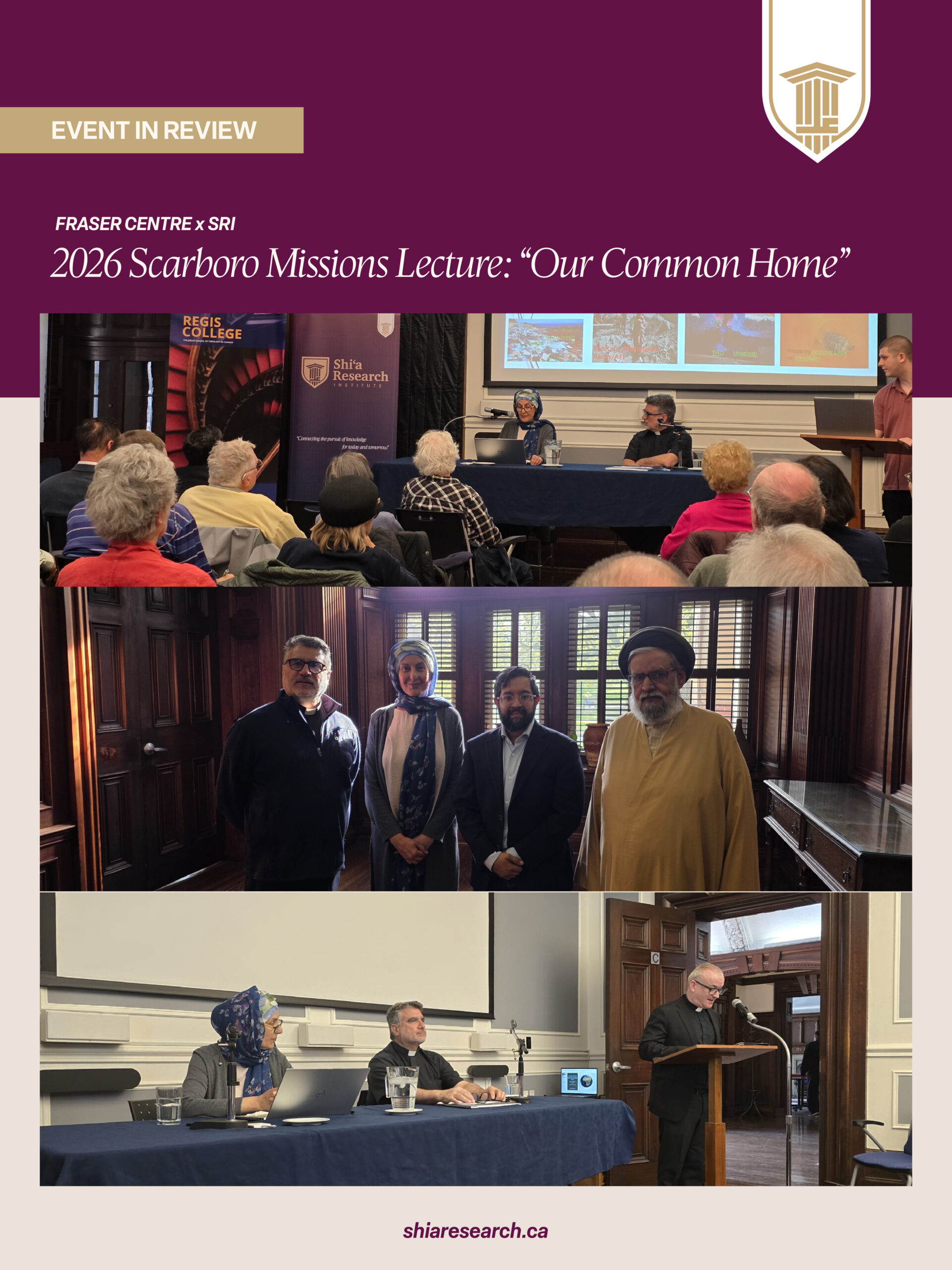 2026 Scarboro Missions Annual Lecture: Our Common Home