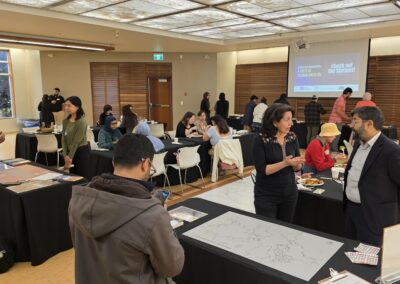 Guests circulating between the stations at A Taste of Islamic Shi'a Life